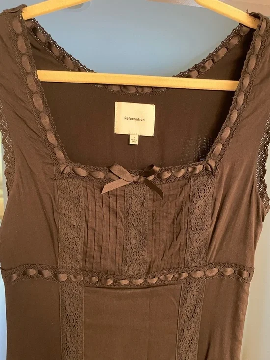 Reformation Black Benni Maxi Dress - Picture 3 of 4